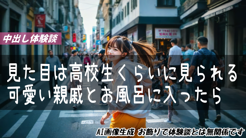 見た目は高校生くらいに見られる可愛い親戚とお風呂に入ったら