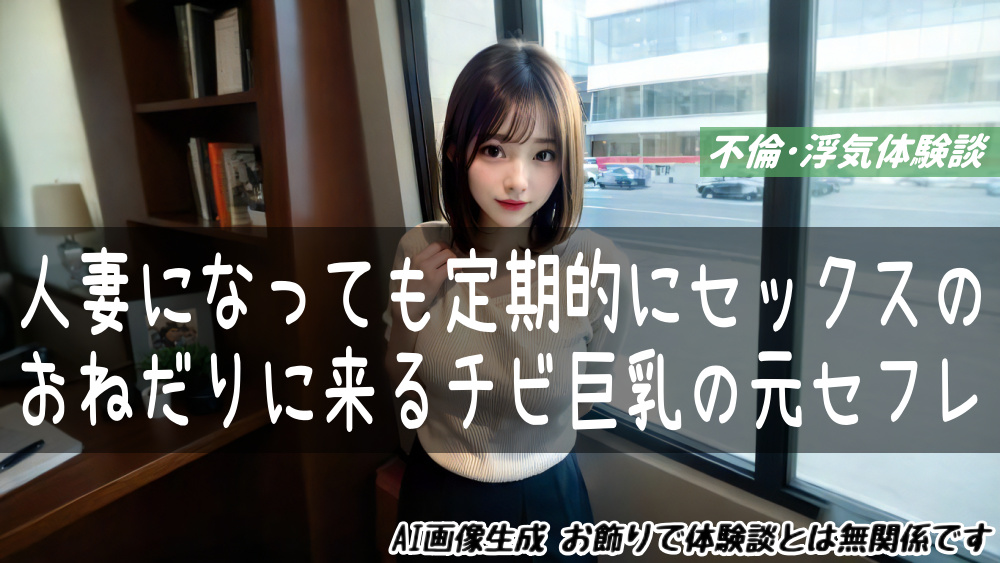 人妻になっても定期的にセックスおねだりに来るチビ巨乳の元セフレ